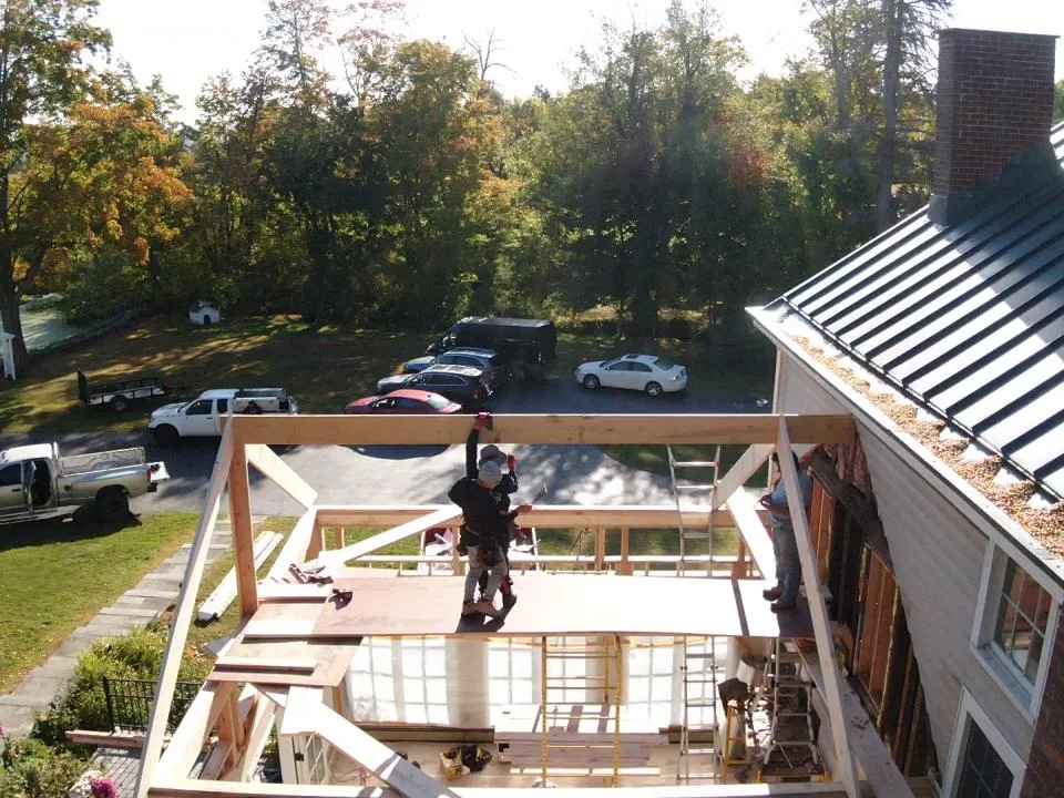 Residential framing in progress