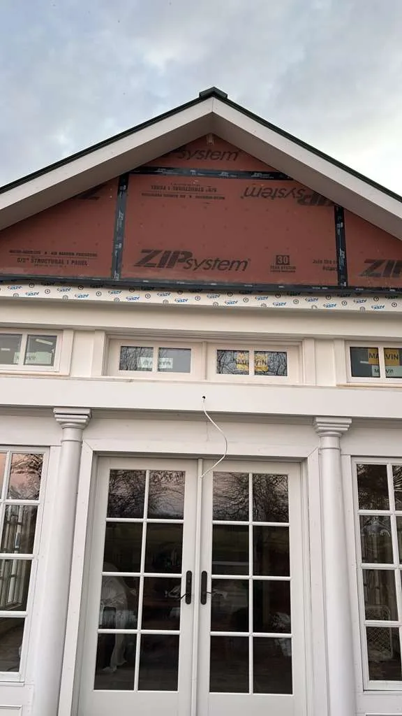 Exterior construction detail