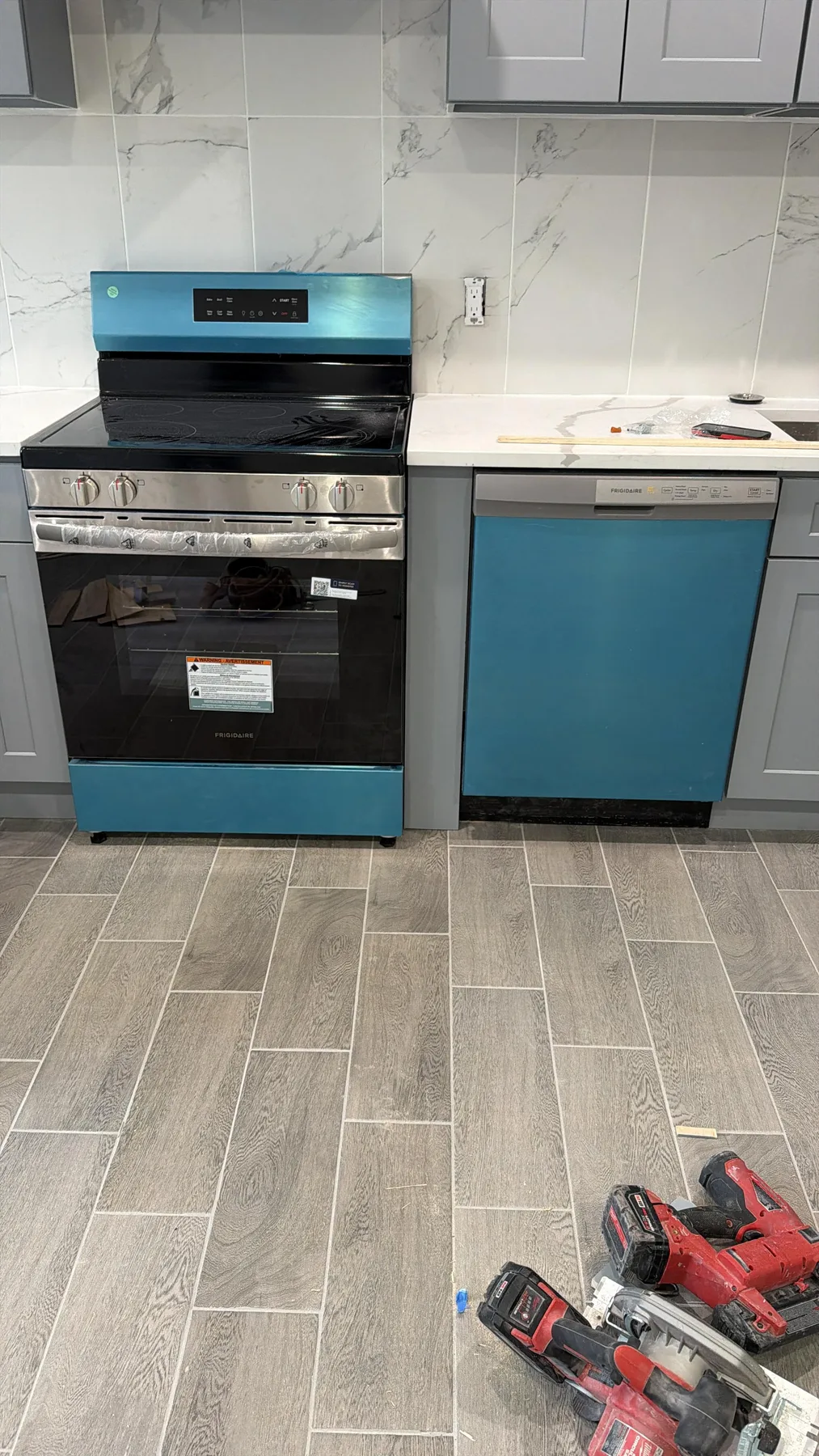 Kitchen flooring work