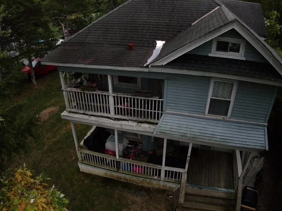 Existing porch before improvement
