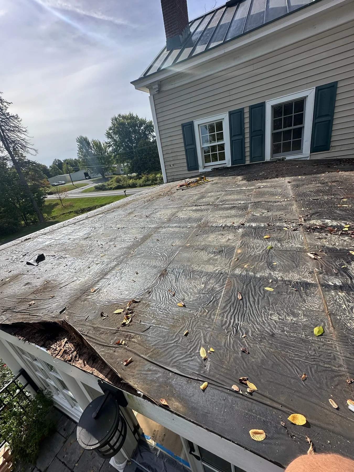 Roof before improvement
